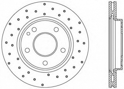 OPEN PARTS bdrs170025 -  Тормозной диск